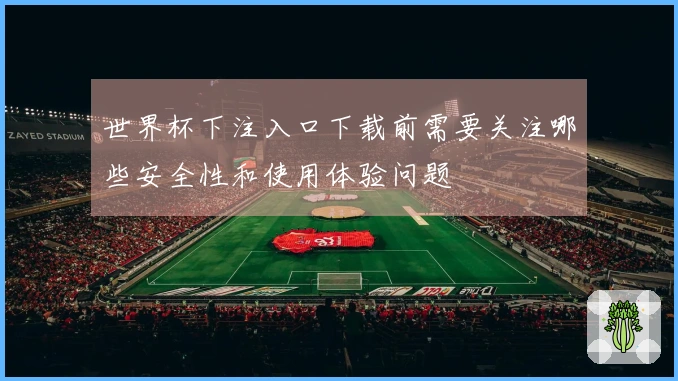 世界杯下注入口下载前需要关注哪些安全性和使用体验问题