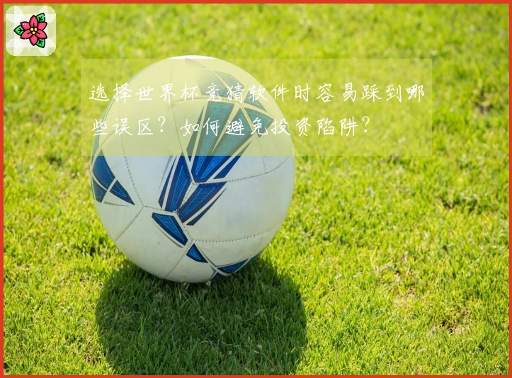 选择世界杯竞猜软件时容易踩到哪些误区？如何避免投资陷阱？