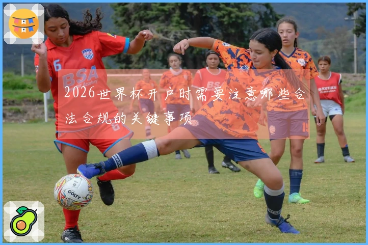 2026世界杯开户时需要注意哪些合法合规的关键事项