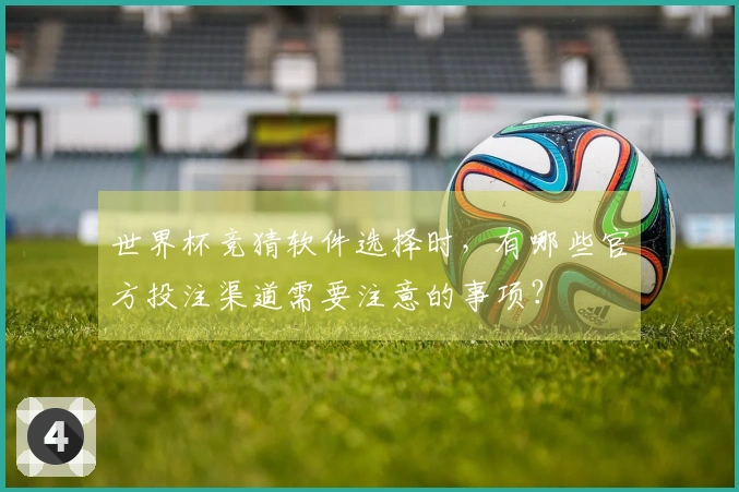 世界杯竞猜软件选择时，有哪些官方投注渠道需要注意的事项？