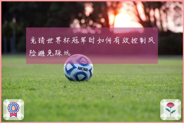 竞猜世界杯冠军时如何有效控制风险避免踩坑
